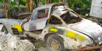 Epave Mercedes 300 sl à Cuba