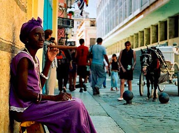 Havana woman with cigar